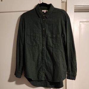 Madewell Forest Green Button-Down Shirt